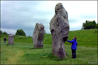 The large stones of Avebury Stone Circle