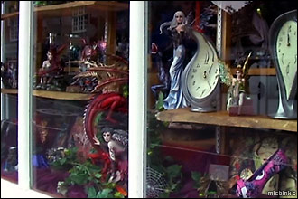 Window display in a Burley witches shop