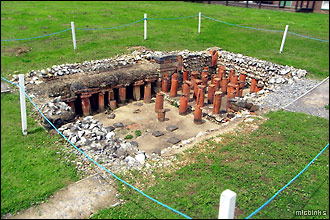 The Roman underfloor heating system at the villa