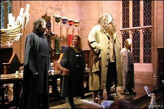 Great Hall, the teachers’ table with Hogwarts Professors