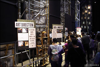 Art Direction and Hair & Makeup displays in the Studio Tour Big Room