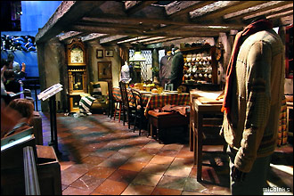 The Burrow set at the Harry Potter attraction