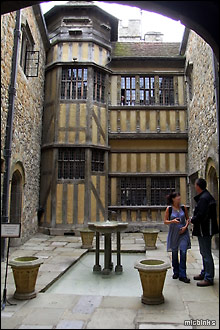 Small courtyard within Leeds Castle in Kent
