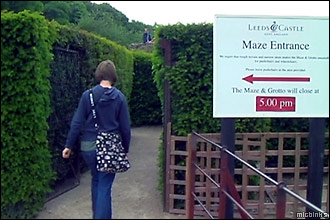 Leeds Castle Maze entrance