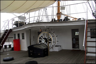 HMS Gannet's steering gear