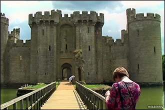 Entrance to Bodiam Castle in Kent
