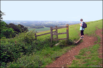 High up on the North Downs Way, Kent