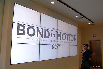 Bond in Motion exhibition at London's Covent Garden