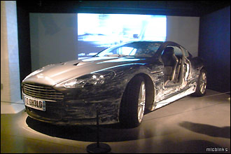 Damaged Aston Martin DBS from 'Quantum of Solace'