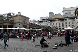 Covent Garden after exiting from the London Film Museum