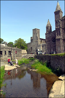 Scenic spot by the River Alun between St Davids Cathedral and Bishop’s Palace