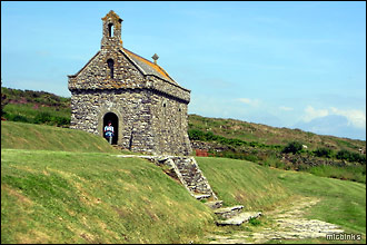 The Victorian chapel at St Non's retreat near St Davids in Pembrokeshire