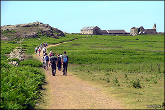 Track to the Old Farm at the centre of Skomer in Pembrokeshire