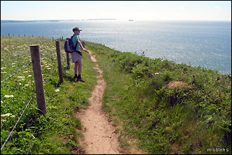 Pembrokeshire Coast Path pretty near the edge