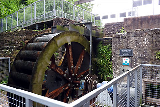 The power generating waterwheel at Dean Heritage Centre