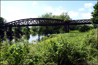 Wye Valley: old railway girder bridge near Monmouth
