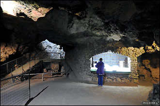 Clearwell Caves underground cavern