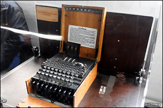 German Enigma machine at Bletchley Park