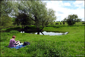 Picnic spot by the River Great Ouse