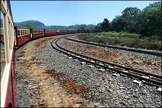 Ffestoniog Railway - going round the Dduallt Spiral
