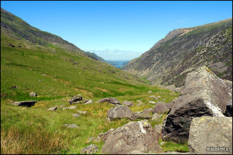 Llanberis Pass view from the Pyg Track