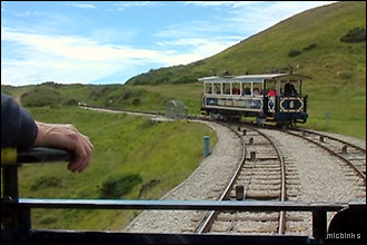 Passing place on the Great Orme Tramway