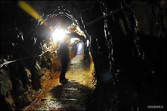 Sygun Copper Mine top level tunnel
