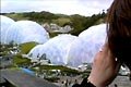 Here at the Eden Project Belinda takes a picture as the camera pans round to show the area