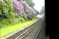 The Haverthwaite & Lakeside Railway steams along the track